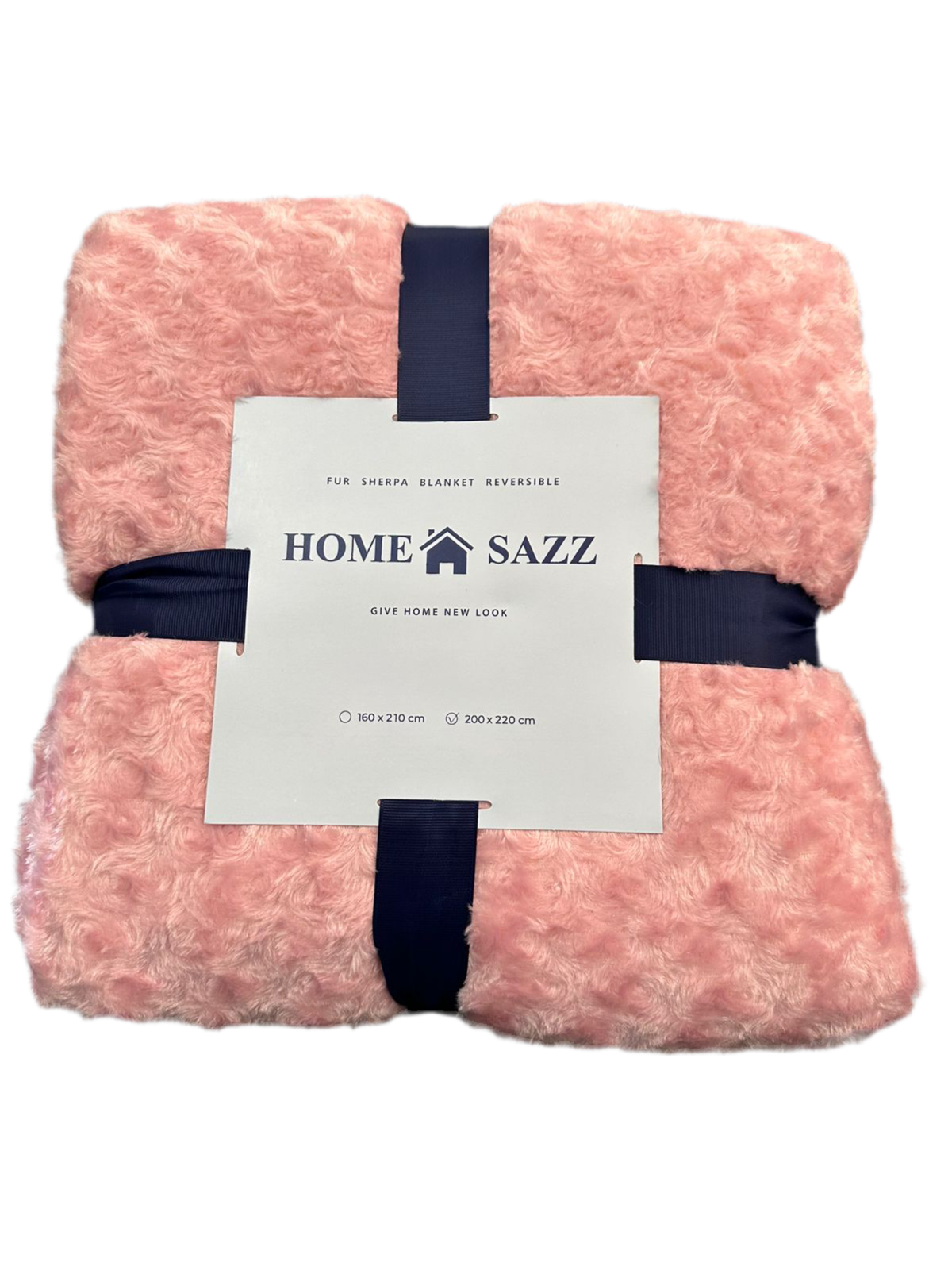 Sherpa Blanket 200x220cm Pink