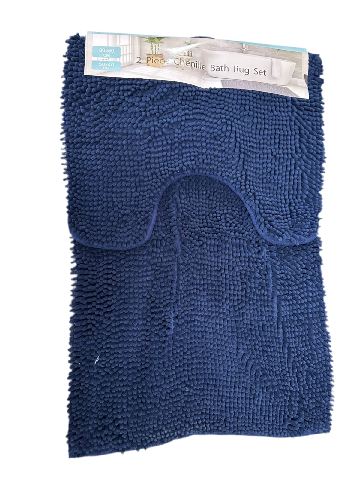 2 Piece bath mat Blue