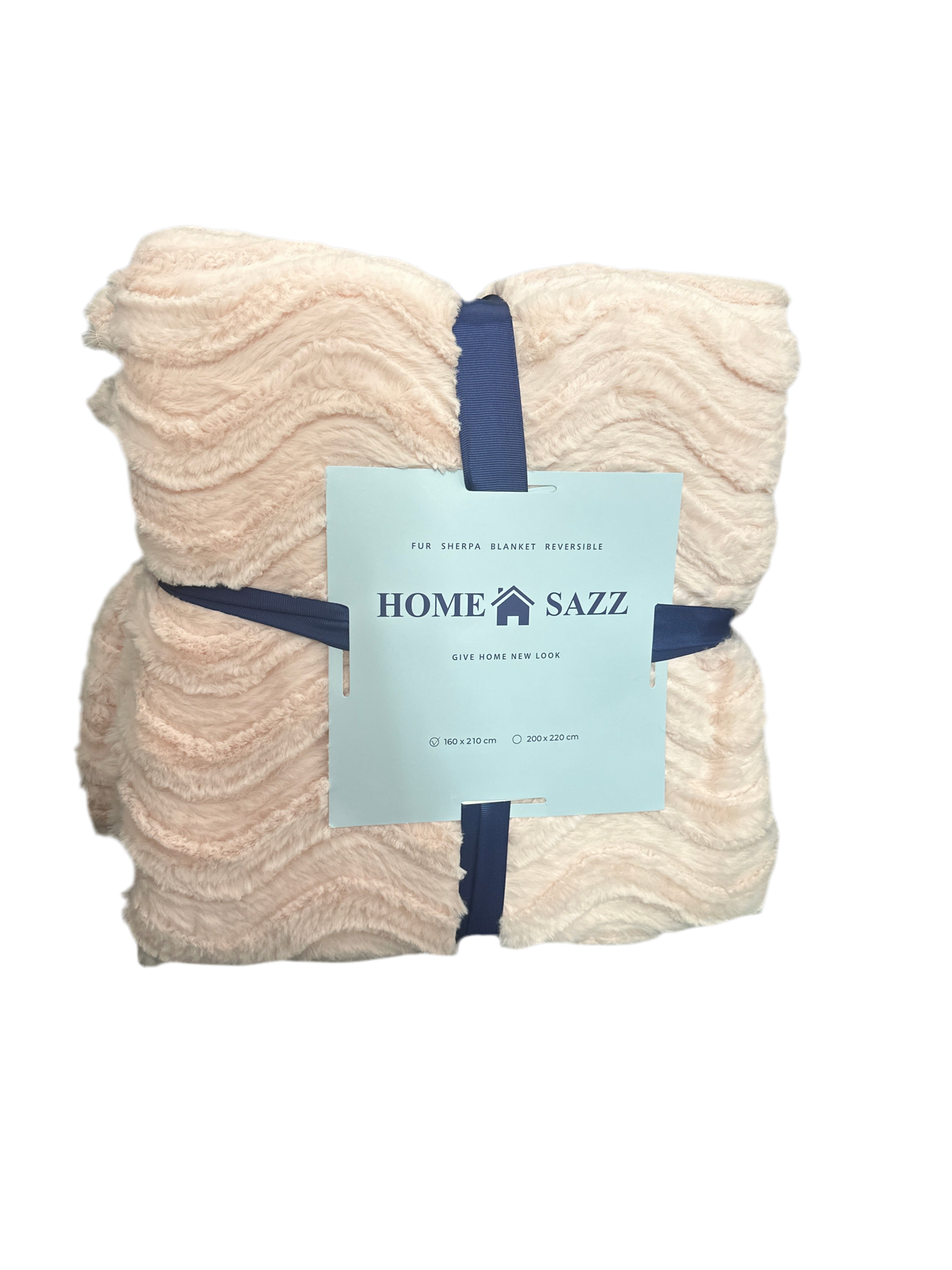 Sherpa Blanket 160x210cm -Pink