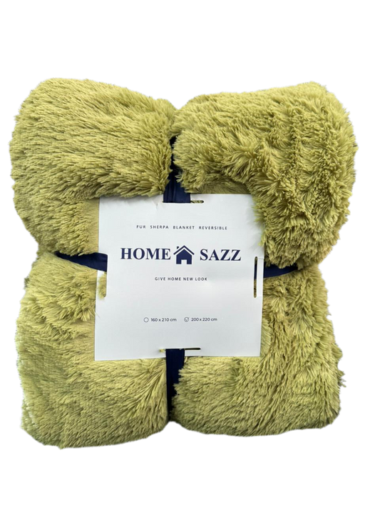 Sherpa Blanket 200x220cm Green