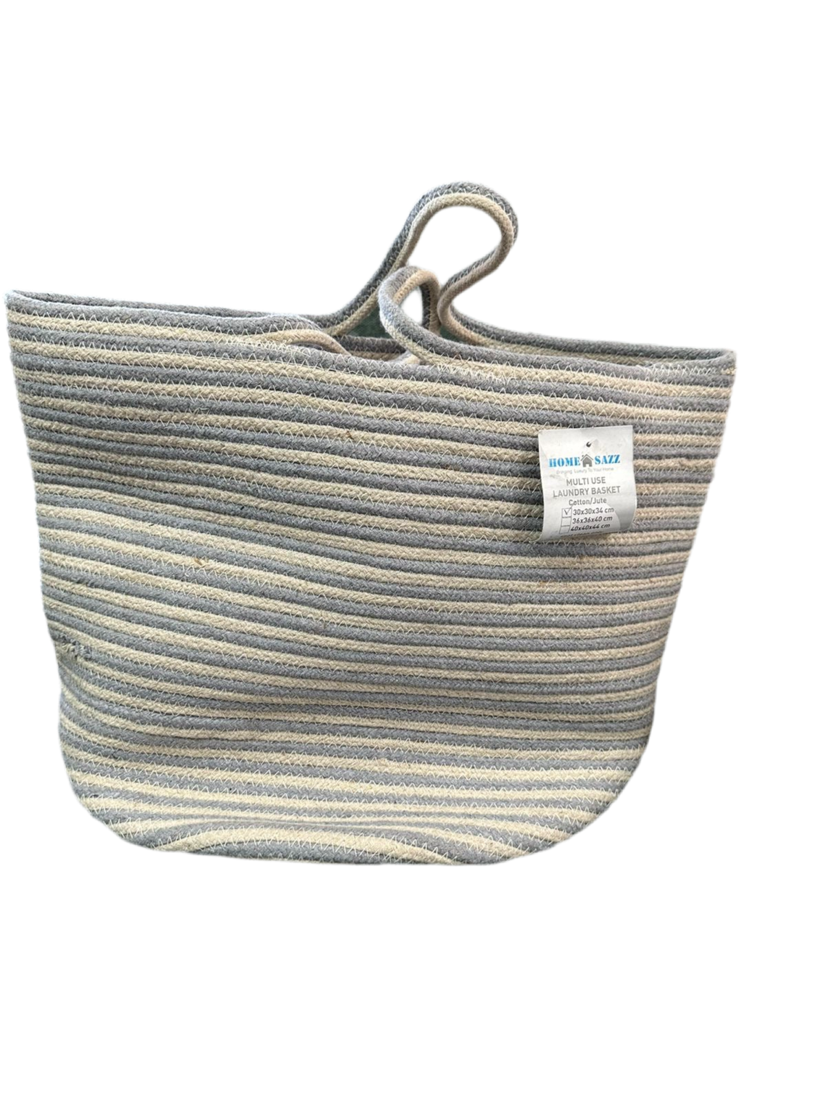 Laundry basket light grey