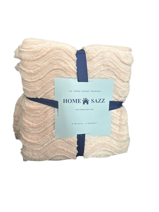 Sherpa Blanket 160x210cm -Pink